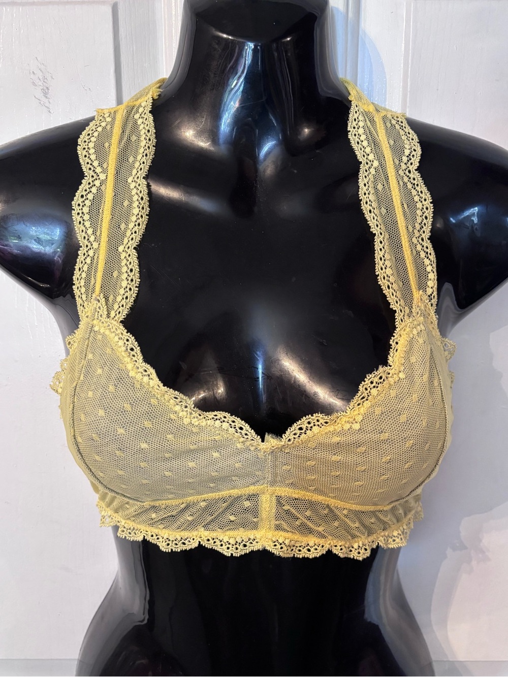 Honeydew Intimates Yellow Lace Bralette